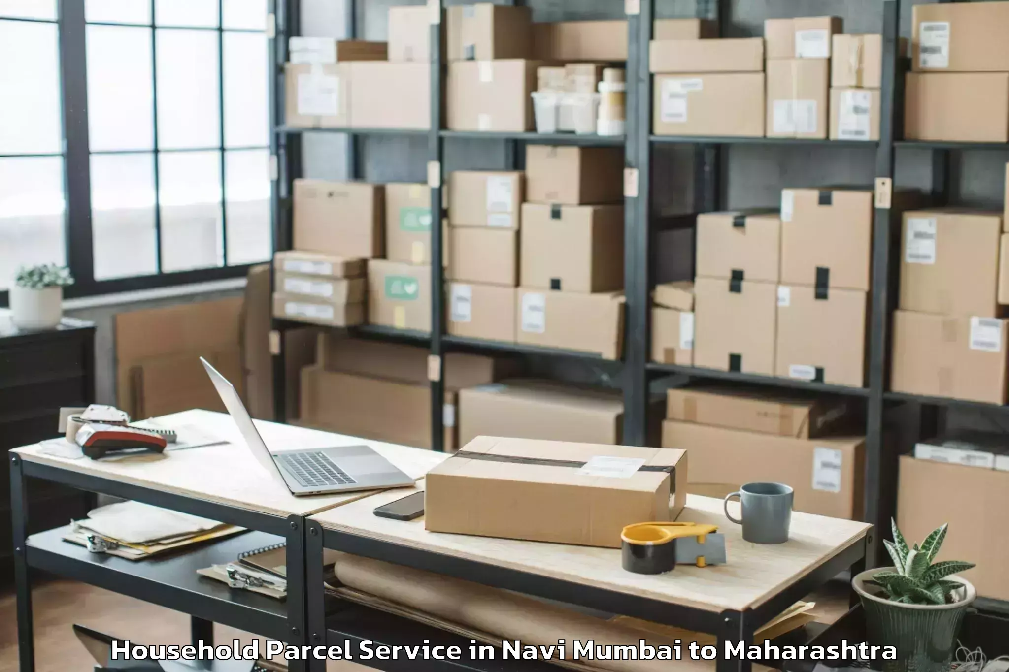 Easy Navi Mumbai to Kurkheda Household Parcel Booking